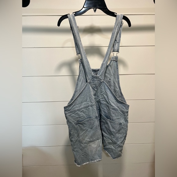 White birch short overalls with distress - Picture 3 of 3